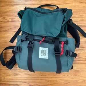 Topo Designs Forest and Charcoal Backpack